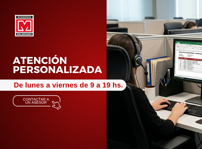 Atención personalizada - De lunes a viernes de 9 a 19 hs